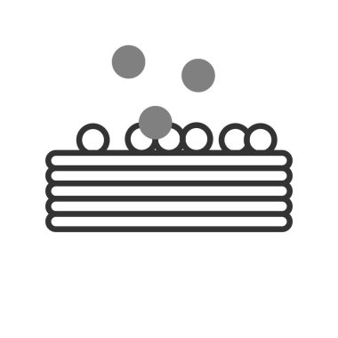 Top havuzu ikon vektör çizimi