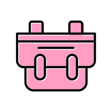 evrak çantası simgesi, vektör illüstrasyonu, çanta simgesi