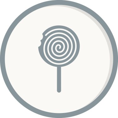 Lolipop simgesi, vektör illüstrasyonu