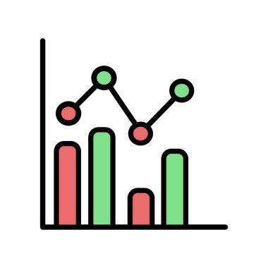 İş grafiği İstatistikler, basit web simgesi