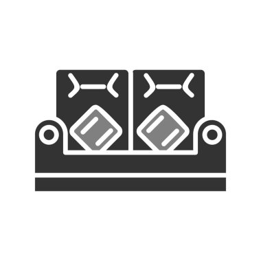 Koltuk simgesi, vektör illüstrasyonu