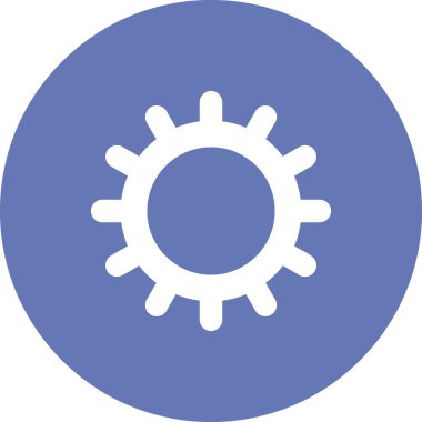 Teçhizat Web simgesi basit bir illüstrasyon. Sembol ayarlanıyor