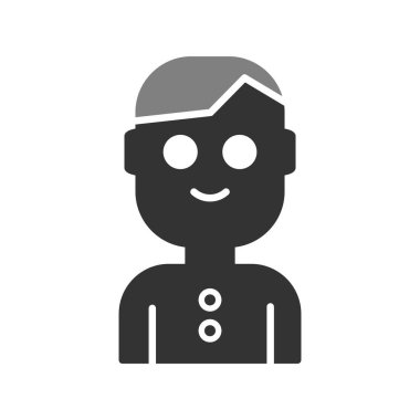 avatar vektör simgesi modern basit illüstrasyon 