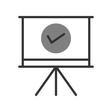 Keneli tahta. Web simgesi vektör illüstrasyonu