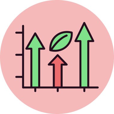Grafik simgesi vektör illüstrasyonu