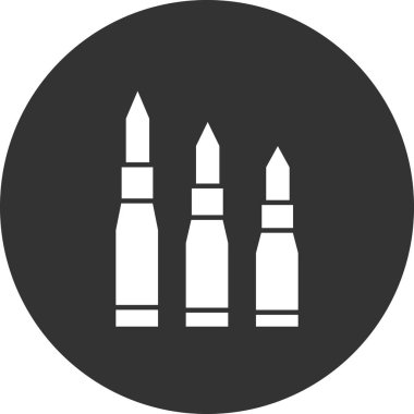 Kurşunların düz simgesi 