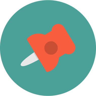 İllüstrasyon Kağıt Ataç ikonu vektörü, okul logosu kavramı 