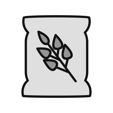 Tohum çantası simgesini, vektör çizim