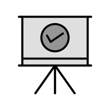 Keneli tahta. Web simgesi vektör illüstrasyonu