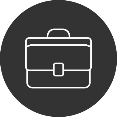 evrak çantası simgesi, vektör illüstrasyonu 