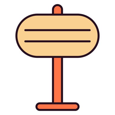 Bildirim Kurulu simgesi vektör illüstrasyonu 