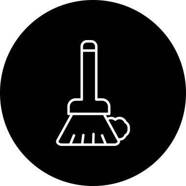 Süpürge simge vektör çizim