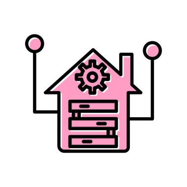 Depo simgesi vektör illüstrasyonu