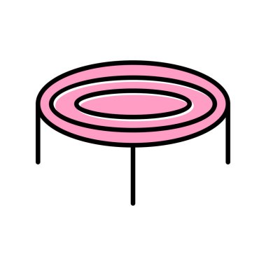 Trambolin. Web simgesi basit tasarım