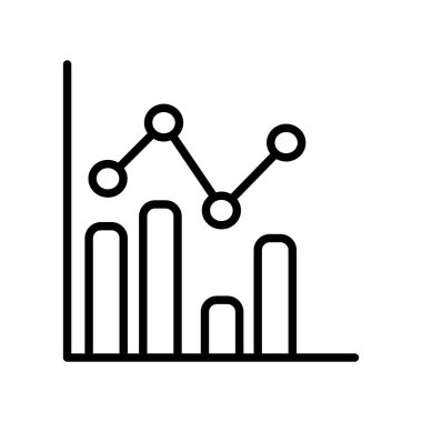 İş grafiği İstatistikler, basit web simgesi