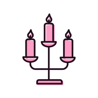 simge vektör çizim mumlar