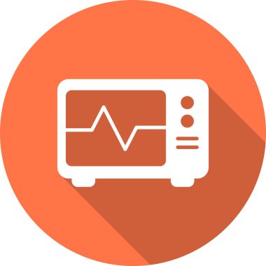 ECG İzleyicisinin vektör çizimi