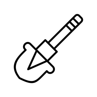 Düz vektör simge kürek