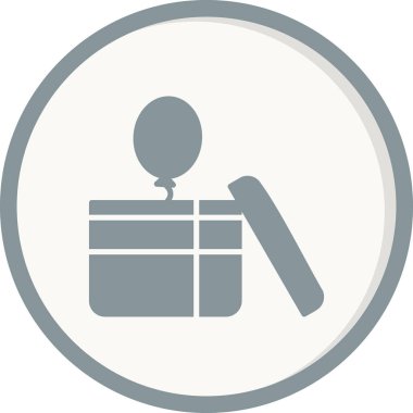 hediye simgesi, vektör çizimi 