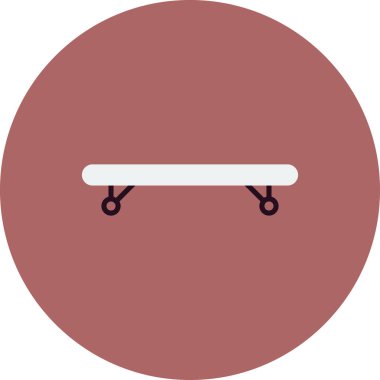 Kaykay simgesi, vektör illüstrasyonu