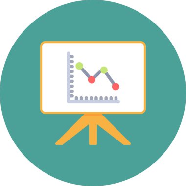 sunum simgesi vektör illüstrasyonu