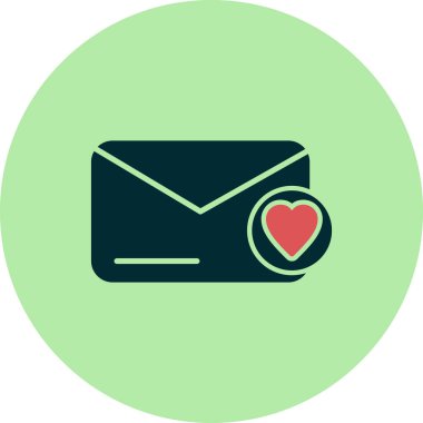 zarf vektörü ince çizgi simgesi