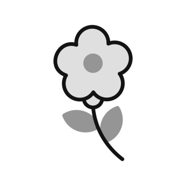 çiçek simgesi vektör illüstrasyonu