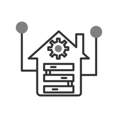 Depo simgesi vektör illüstrasyonu