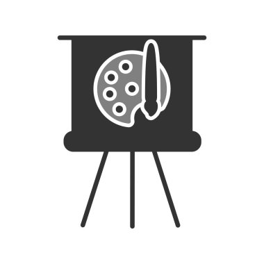 Palet. Web simgesi basit tasarım