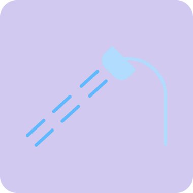 Duş simgesi. Su damlalarının basit bir gösterimi, ağ için vektör simgesi