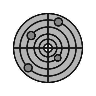 radar simgesi vektör illüstrasyonu