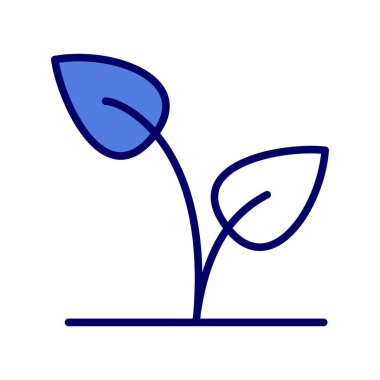 bitki simgesi, vektör illüstrasyonunu terk eder