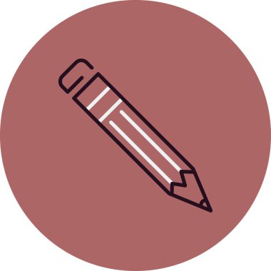 Kalem simgesi, vektör illüstrasyonu