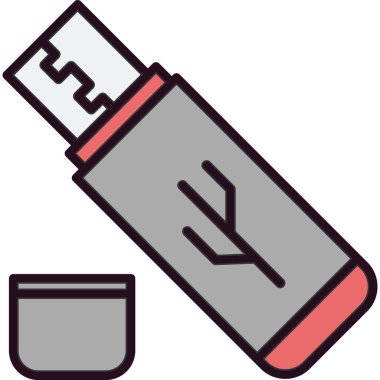 Usb sürücüsü Simge vektör çizimi