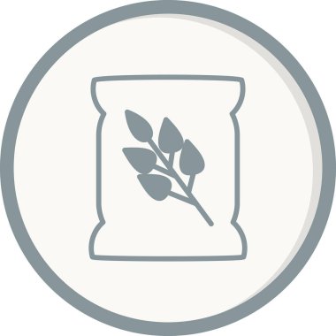 Tohum çantası simgesini, vektör çizim