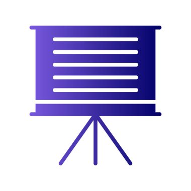 sunum simgesi vektör illüstrasyonu