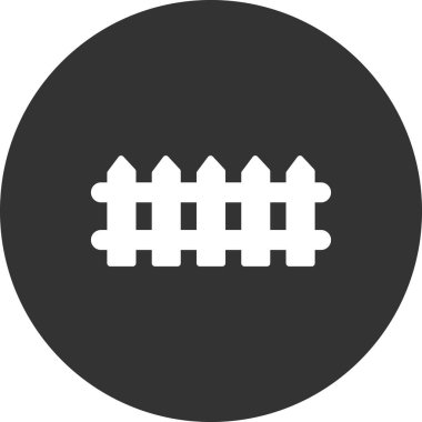 çit simgesi vektör illüstrasyonu