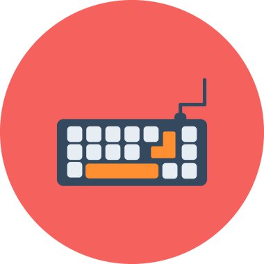 Klavye vektörü ince çizgi simgesi 