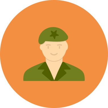 asker simgesi vektör illüstrasyonu