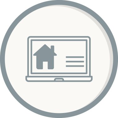 İnşaat Web Sitesi simgesi, vektör illüstrasyonu