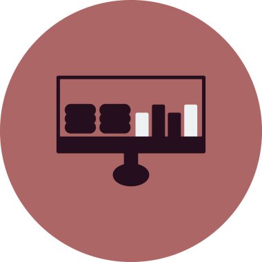 vektör Kar simgesi, basit arkaplan