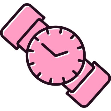 Kol saati ikon vektör illüstrasyonu