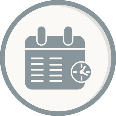 Takvim simgesi, vektör çizimi 