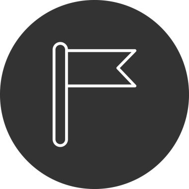 bayrak ikonu vektör illüstrasyonu 