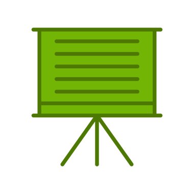 sunum simgesi vektör illüstrasyonu