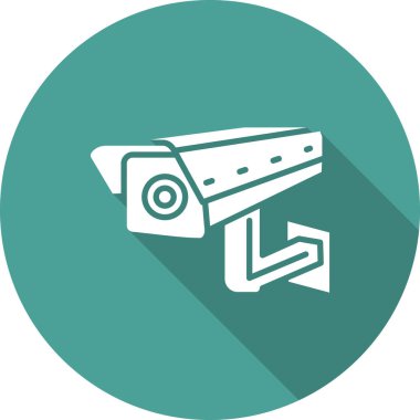 Video denetleyici ve gözetleme paneli vektör illüstrasyonlu kapalı devre kamera