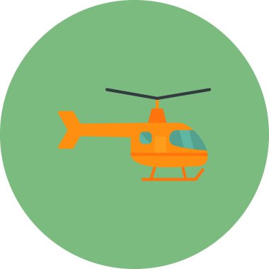 Helikopter simge vektör çizim