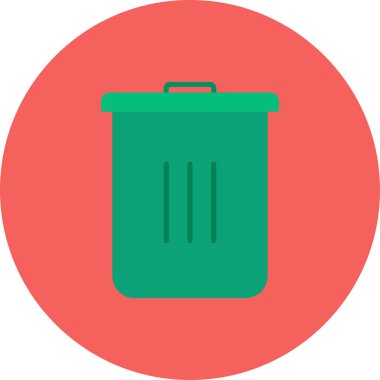 Çöp kutusu simgesi. özet çizimi  