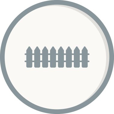 çit simgesi vektör illüstrasyonu