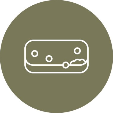 Sünger simgesinin vektör illüstrasyonu